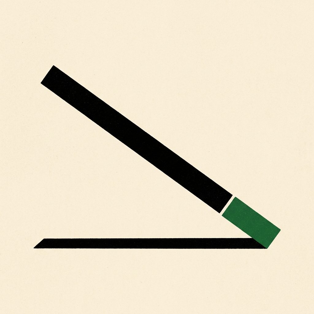 A lowered border barrier arm in black with a green tip and a long shadow