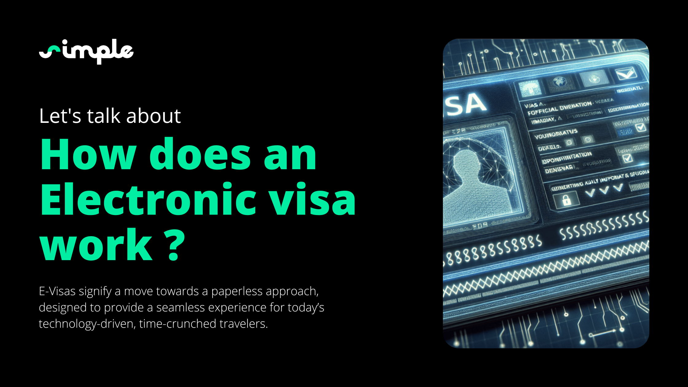 How does an electronic visa work?