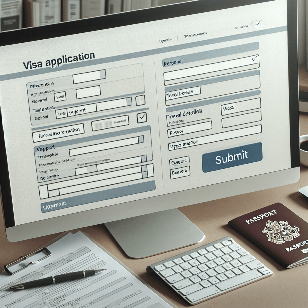 Online visa application