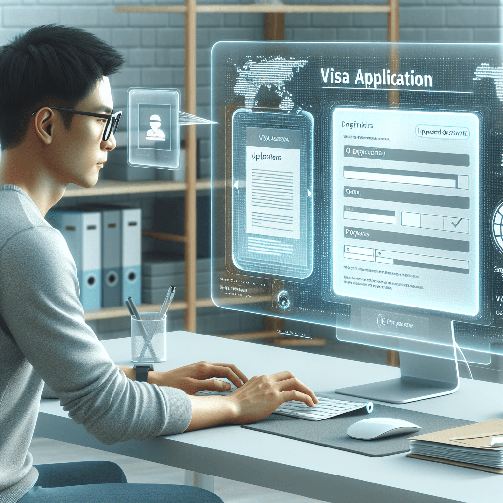 Electronic visa process