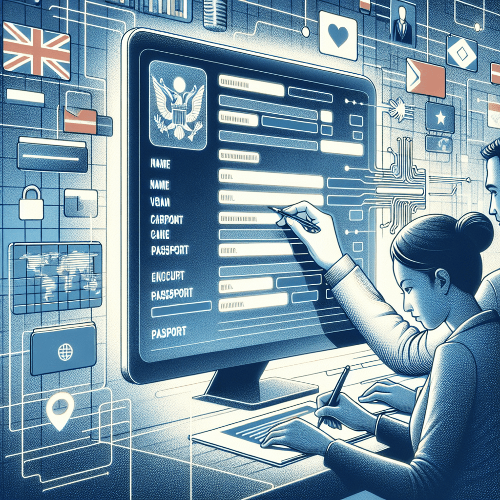 Electronic visa process