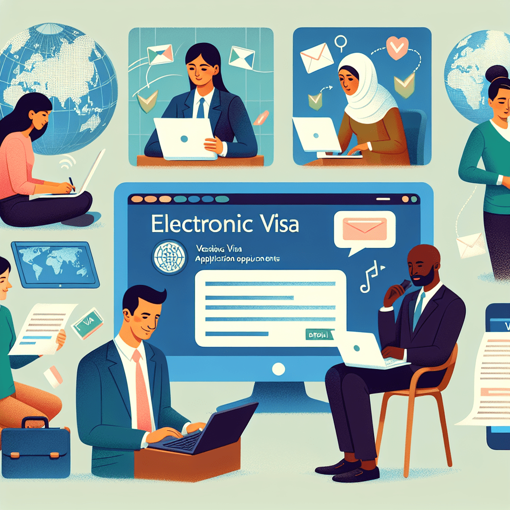 Electronic visa process