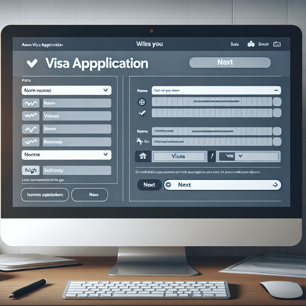 Online visa application