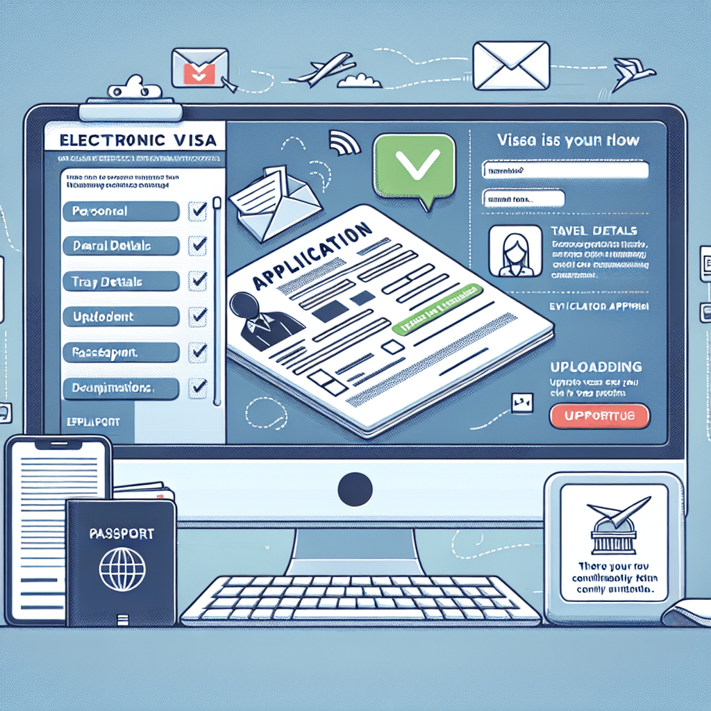 Electronic visa process