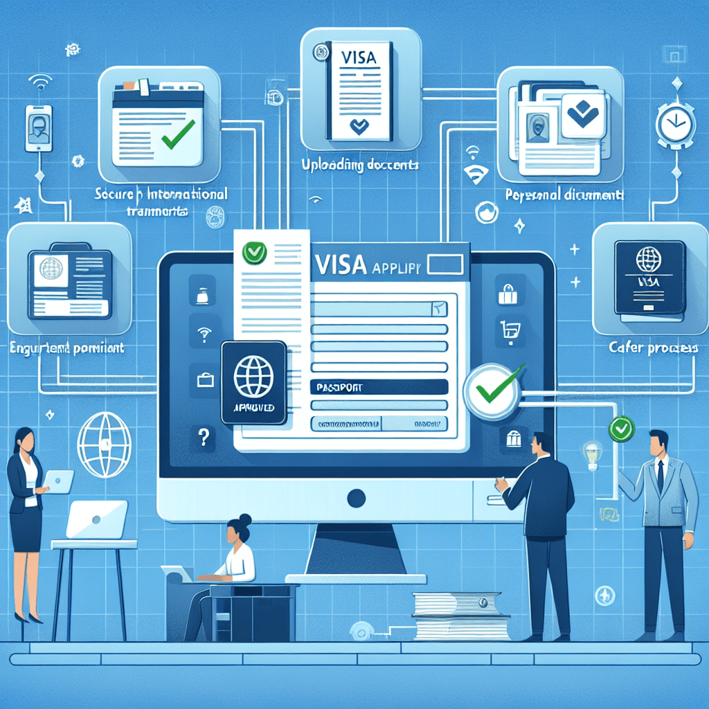 Electronic visa process