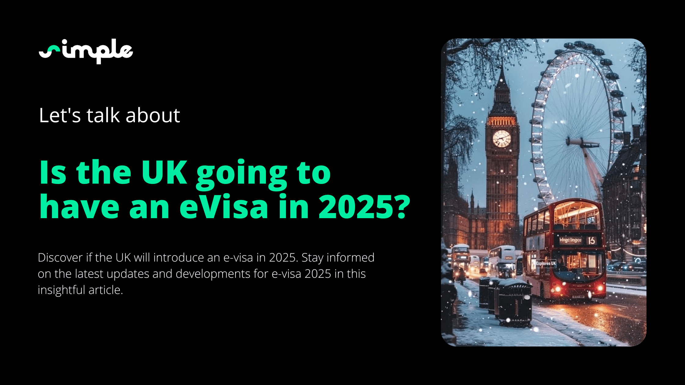 Is the UK going to have an eVisa in 2025?