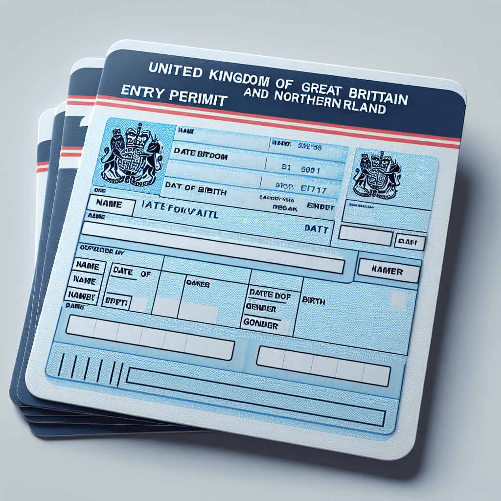 British entry permit