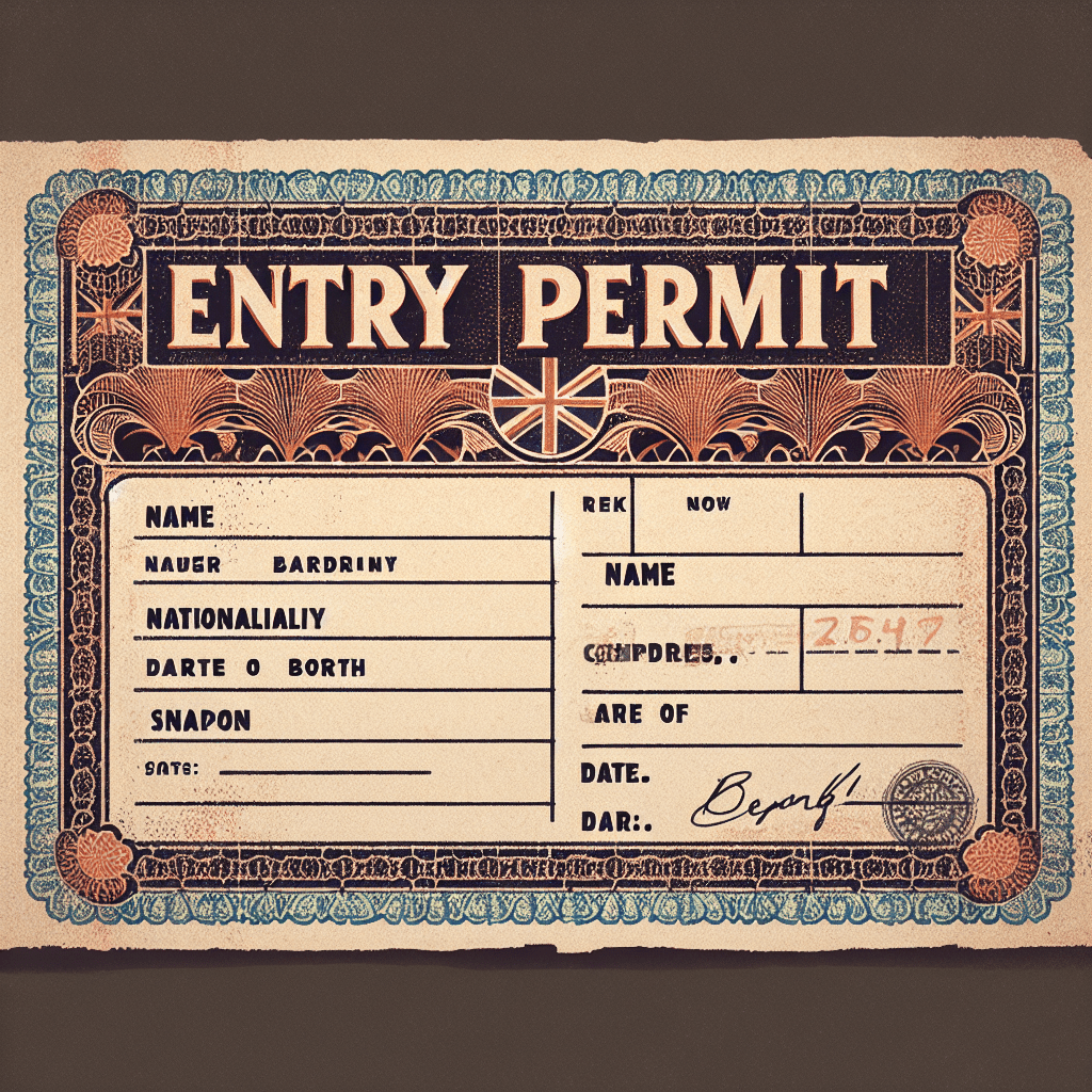 British entry permit