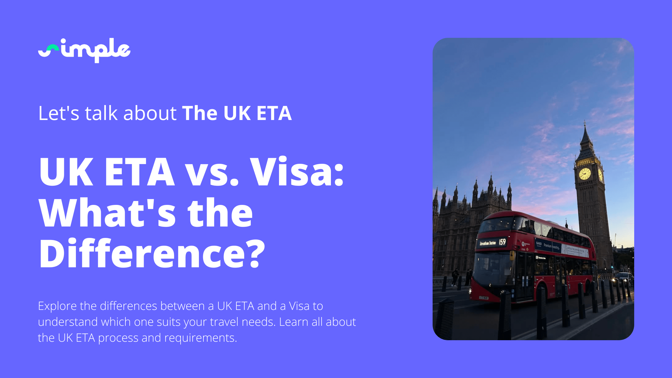 UK ETA vs. Visa: What’s the Difference?