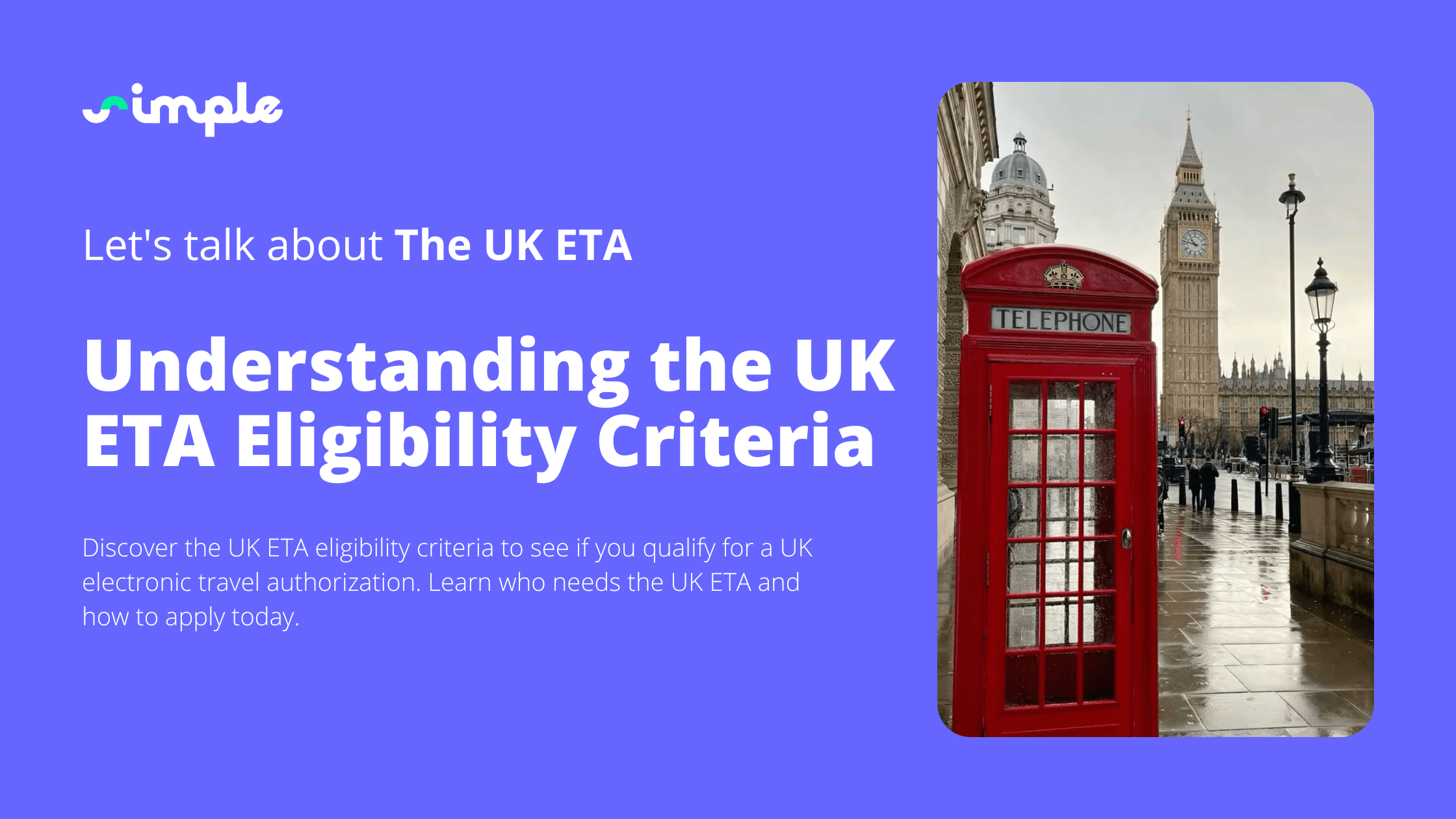 Understanding the UK ETA Eligibility Criteria